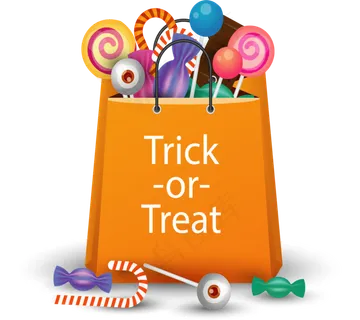 卡通万圣节节日糖果