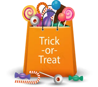 卡通万圣节节日糖果