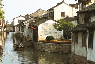 苏州昆山周庄古镇水岸古建筑