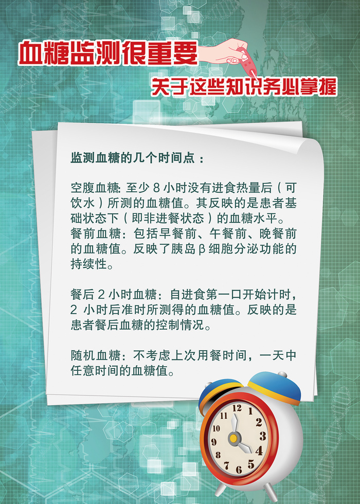 血糖监测很重要糖尿病海报psd模版下载