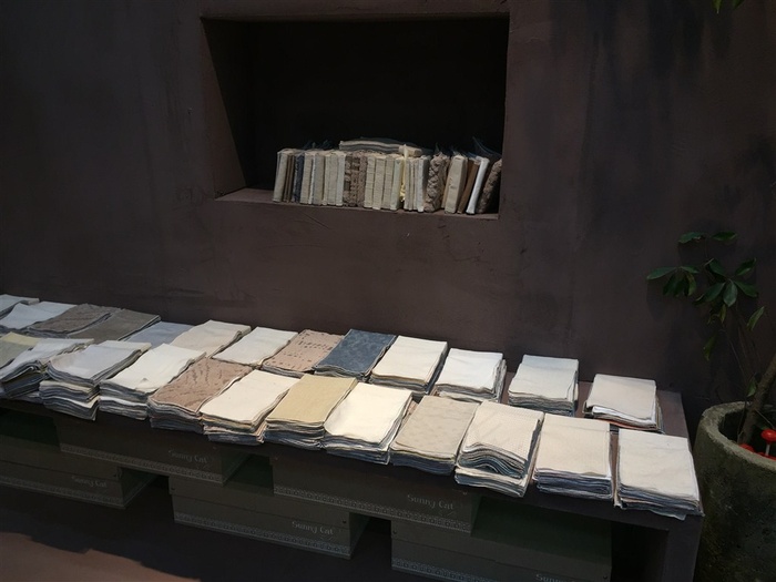 展会分批布料展示