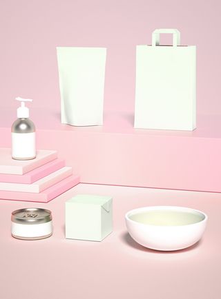 VI样机贴图手提袋包装logo样机