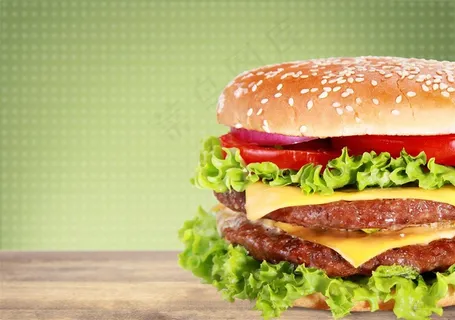 美味汉堡静物特写 美味汉堡静物特写