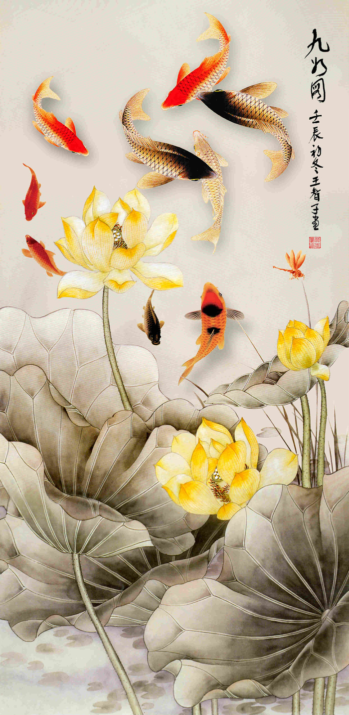 壁画 仿3D背景 油画