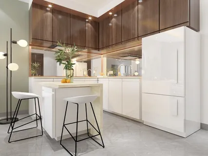 小型开放式厨房图片