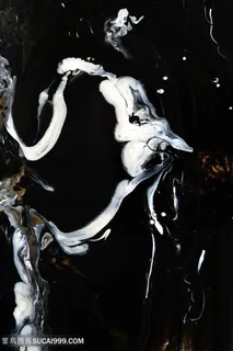 水墨时尚艺术油画挂画