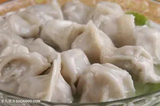 中华美食饺实拍摄影图