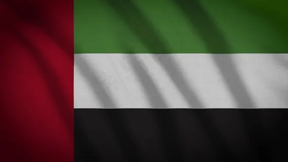 阿联酋, 阿拉伯, 美国, 符号, 旗帜, 风, 布, 纺织