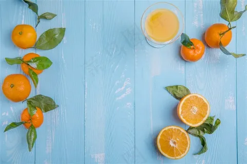 唯美水果桔子图片