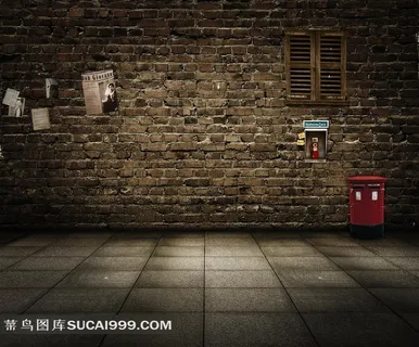 街道垃圾桶摄影背景图片