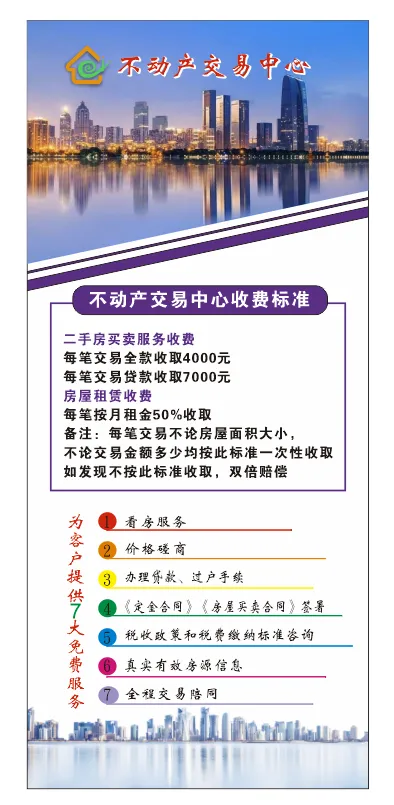 不动产展架房屋展架中介cdr矢量模版下载