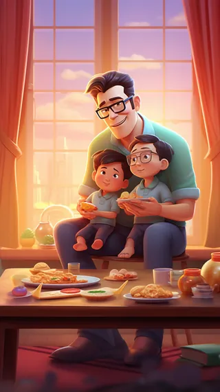 父亲 父亲节 温馨 坚强 爱护 关怀 教育 快乐 幸福 父爱