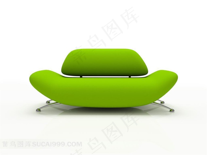 绿色时尚创意沙发效果图