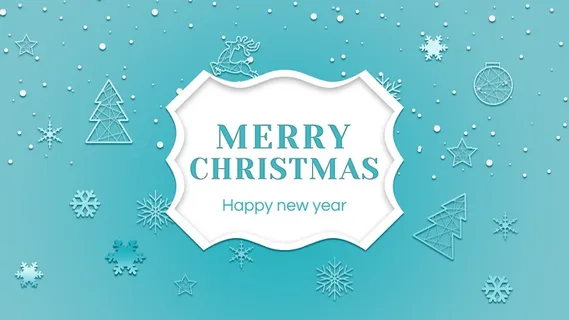 圣诞节圣诞树圣诞老人闪亮装饰电商促销折扣海报