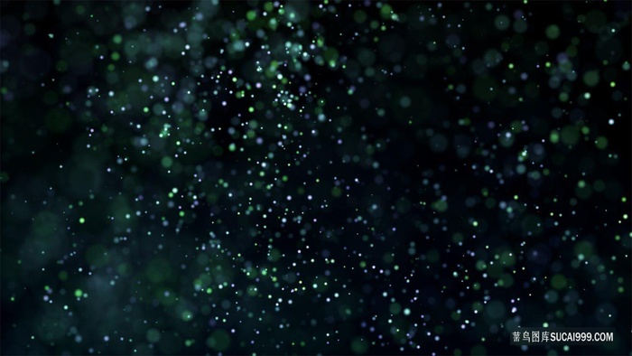 绿色渐变粒子扩散炫光光斑背景