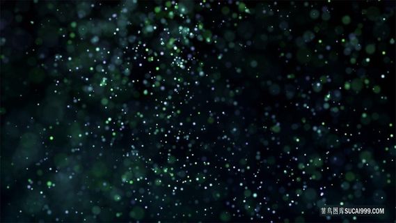 绿色渐变粒子扩散炫光光斑背景