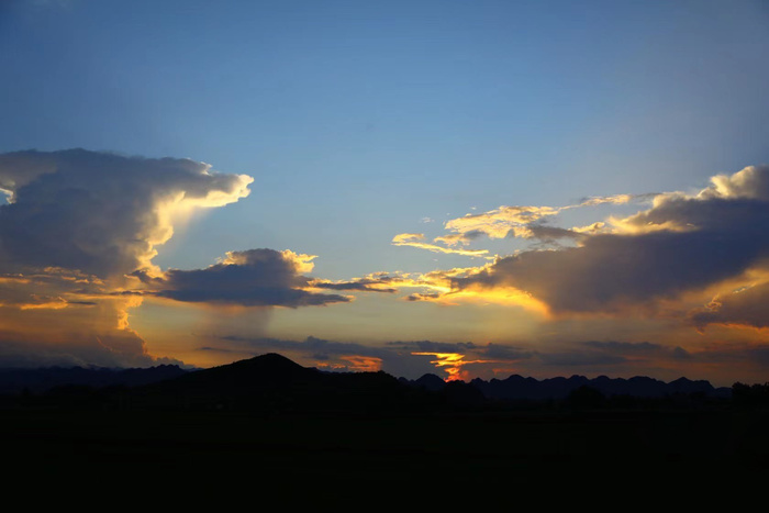 夕阳景色图片