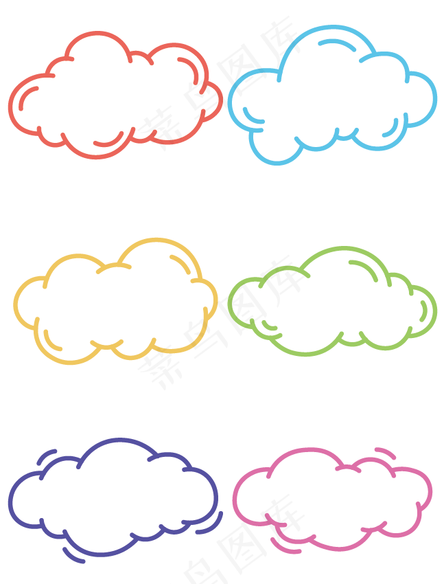 云朵 手牌 装饰