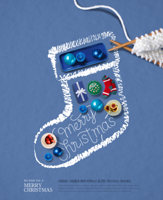 圣诞节蓝色素材