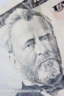 纸币上的头像特写