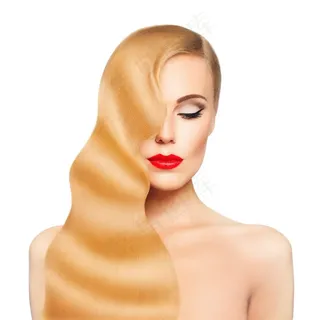 柔顺秀发的美女高清大图