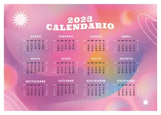 紫色2023年兔年日历