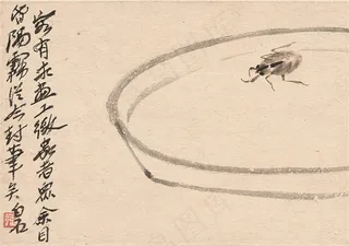 齐白石虫国画图片