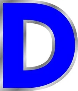 字母D PNG免抠(255x297)