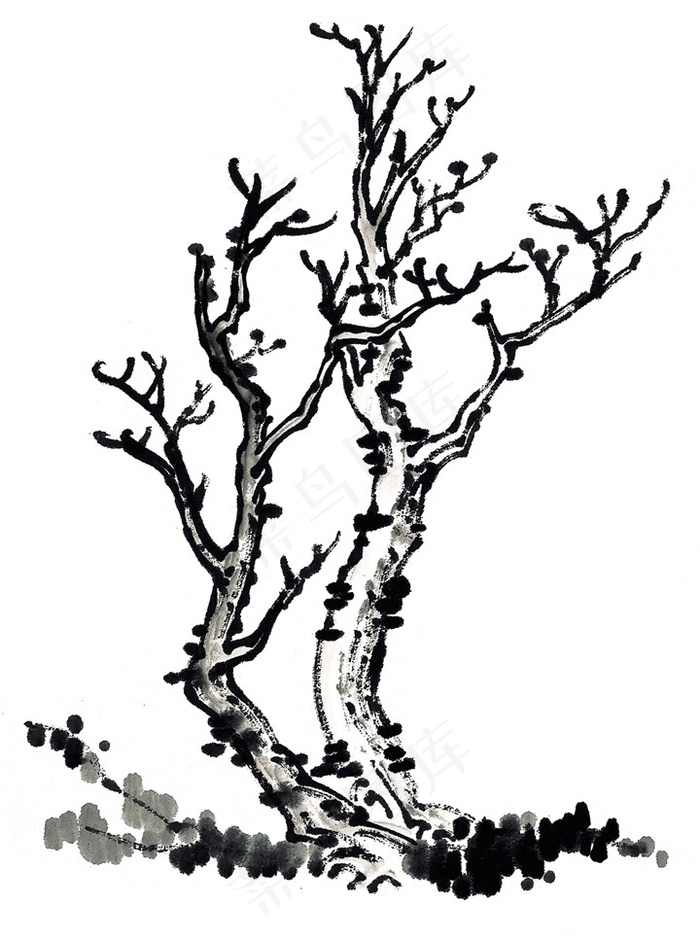 古木艺术绘画jpg素材