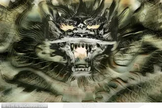 中华传统吉祥物-威武的龙头