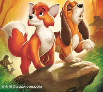 狐狸与猎狗动漫电影海报 狐狸与猎狗动漫电影海报
