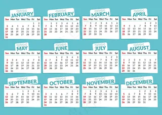 2021年年日历图片