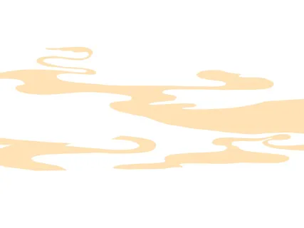 中国风国潮祥云插画手绘云彩图案海报云层装饰背景PSD设计素材