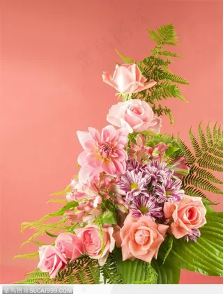 花束物语-一束漂亮的粉色玫瑰