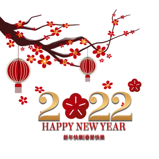 2022新年艺术创意字体虎年3D立体标题数字文字png免抠字素材