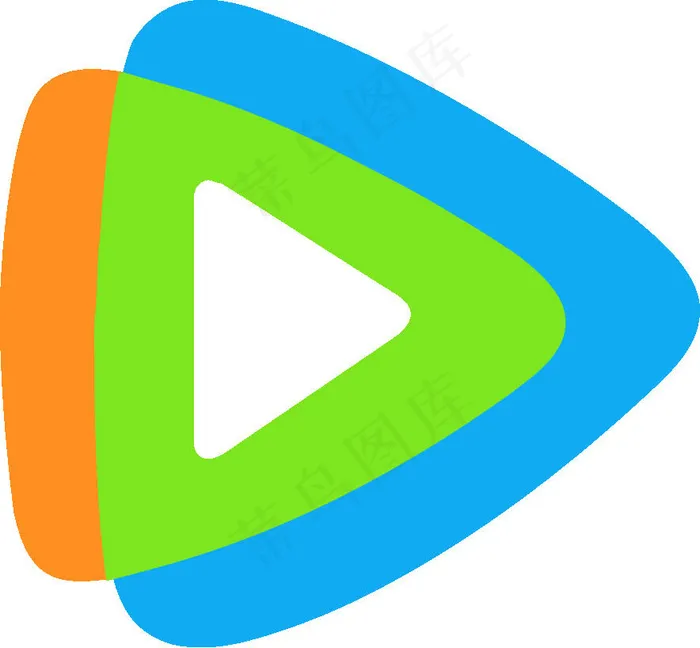 腾讯视频图标eps,ai矢量模版下载