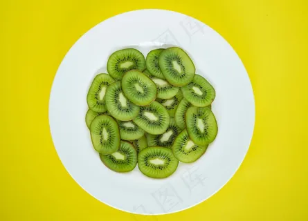 猕猴桃切片盘装图片