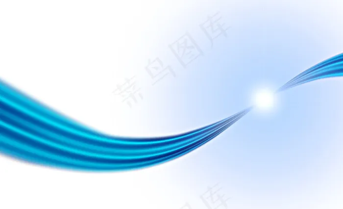 蓝色动感曲线背景图片