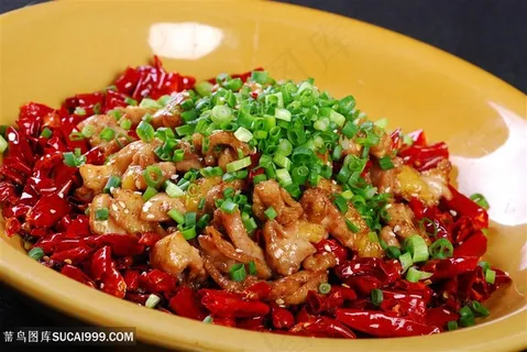 葱香土鸡中华美食摄影图 葱香土鸡中华美食摄影图