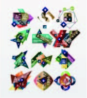 免抠创意字母标签