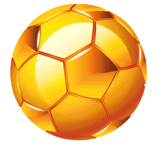 黄色足球免抠训练球