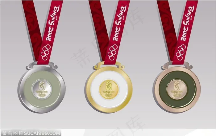 2008北京奥运会奖牌-金银铜牌