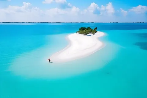 海边清新阳光水纹背景