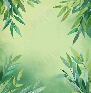 春天中国风的场景