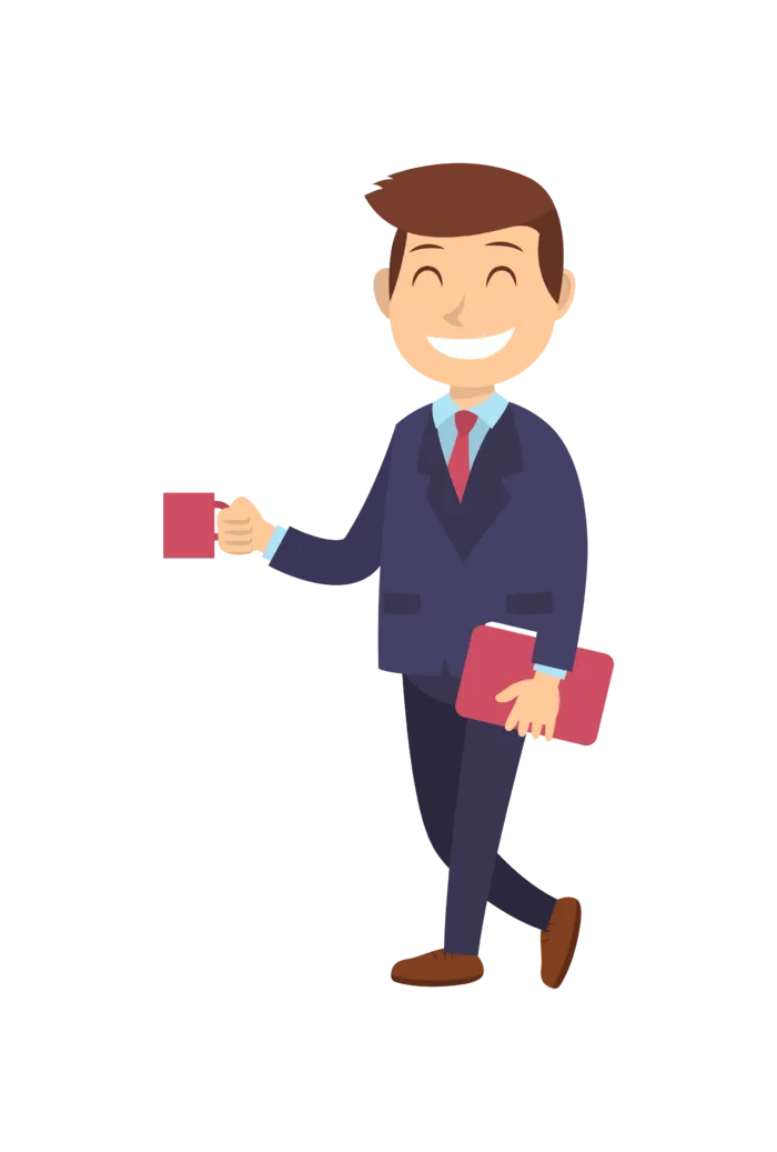 商务人士手绘素材免扣