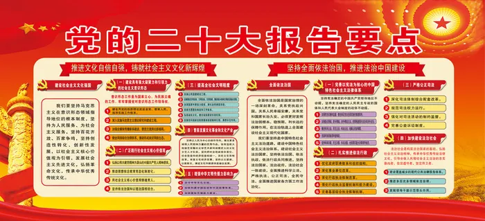 9-10坚持全面依法治国，推进法治中国建设psd模版下载