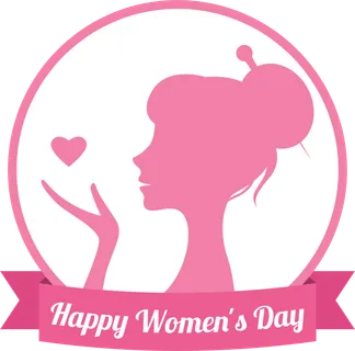 38妇女节三八女神女王粉色花朵玫瑰艺术字设计png免抠ps素材