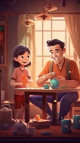 父亲 父亲节 温馨 幸福 坚强 爱护 父爱