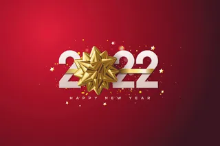 2022创意艺术字体新年虎年圣诞节数字立体质感文字AI矢量设计素材