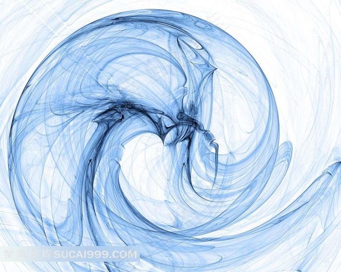 蓝色淡彩创意图片